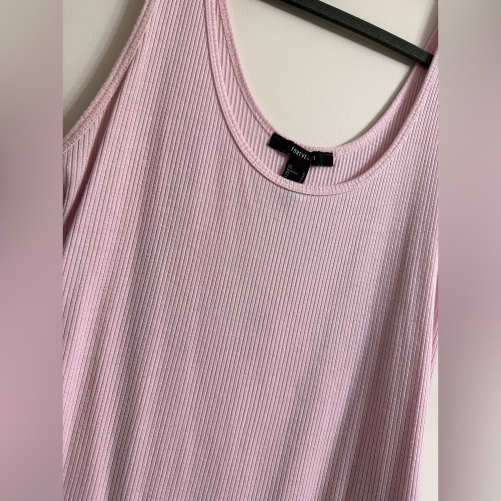 Pink Ribbed Body Suit - Picture 2 of 4